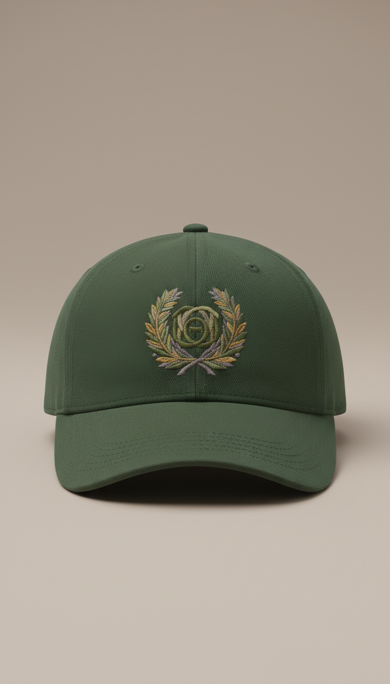 Heritage Olive embroidered hat
